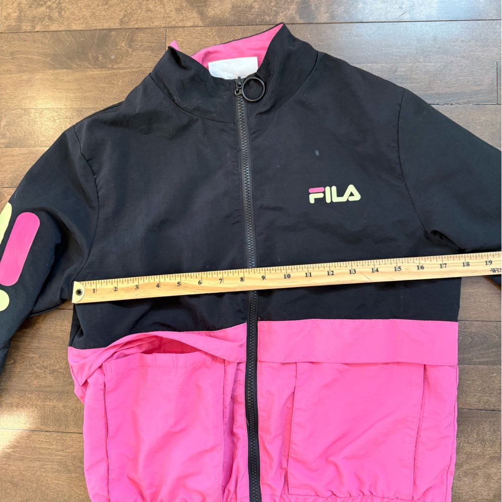 Fila Black and Pink Zip-Up Jacket - Picture 10 of 11
